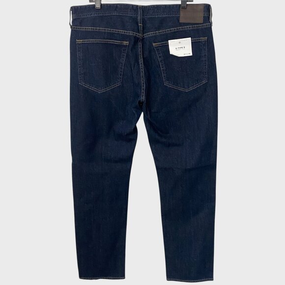 AG Adriano Goldschmied B-Type II Straight Denim Jeans Men's 37X32 Dark Wash New - Picture 4 of 11